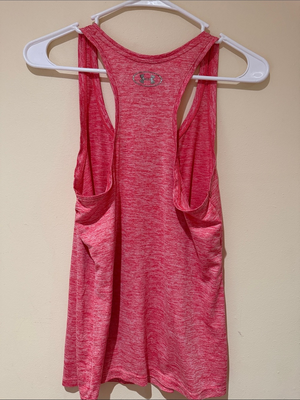 Under Armour Heathered Raspberry Racerback Tank - Picture 3 of 3